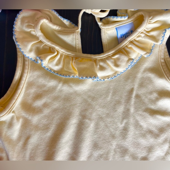 Yellow Ruffled Kids Top - Picture 2 of 10